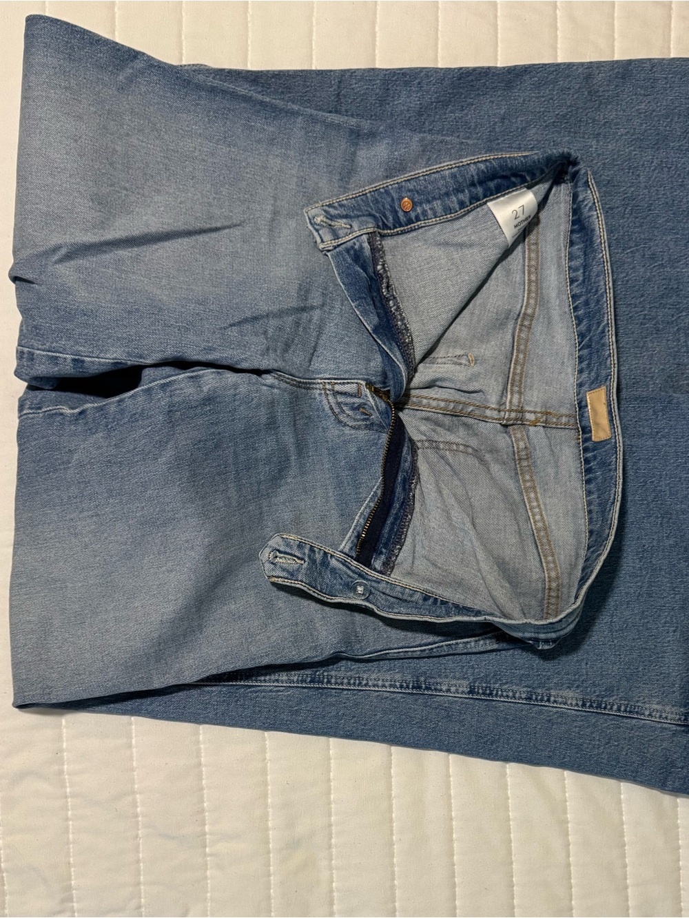 MOTHER Light Wash High Rise Flare Jeans — Size 27 - Picture 4 of 4